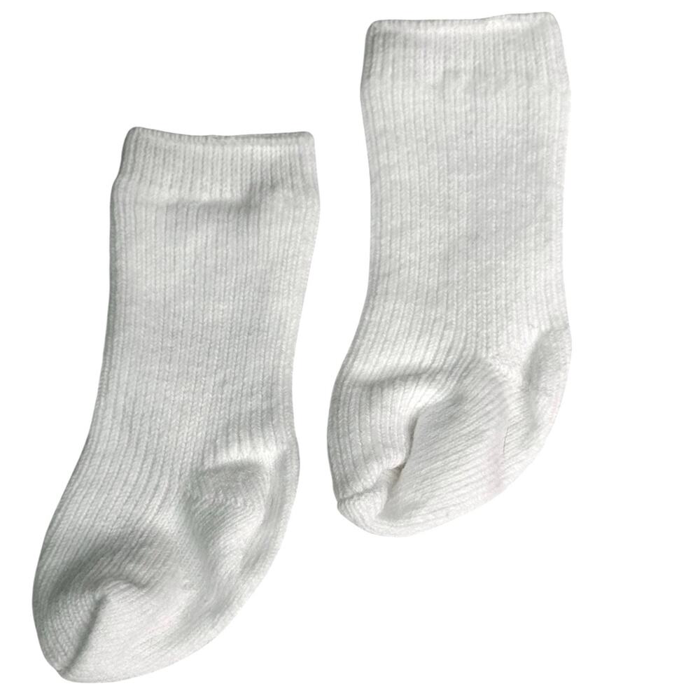 American Girl Meet Socks Cecile Addy Molly Felicity White Rib Knit Knee High New
